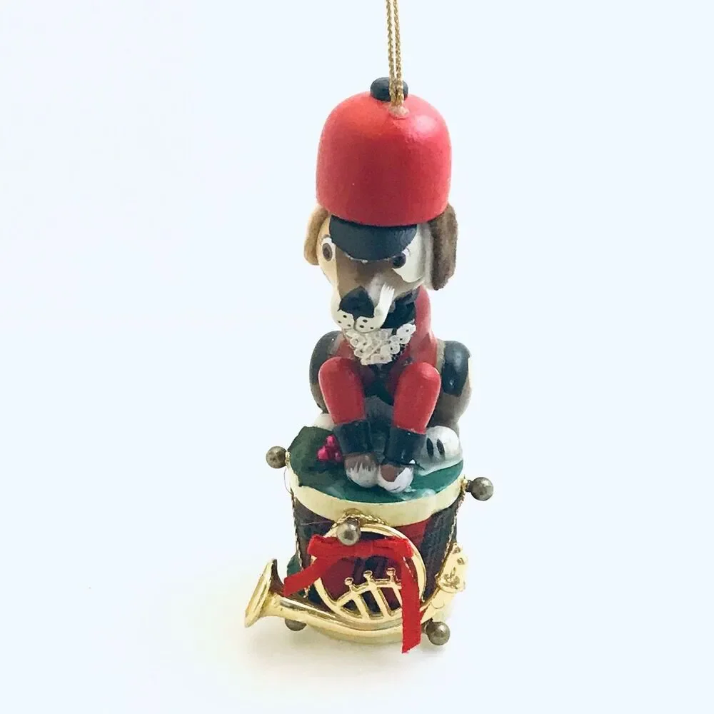 #2849 Soldier Dog Christmas ornament  4.5 X 1.75